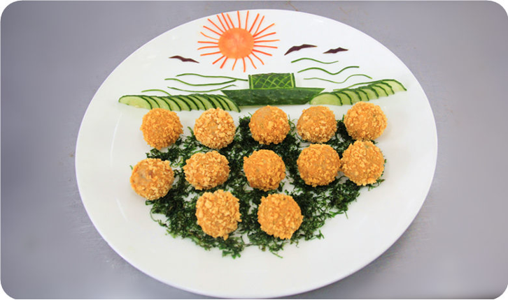 金沙豆腐丸子