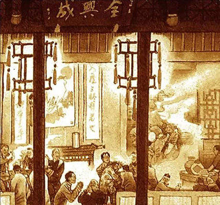 这座酒坊的酒，喝了不头痛······