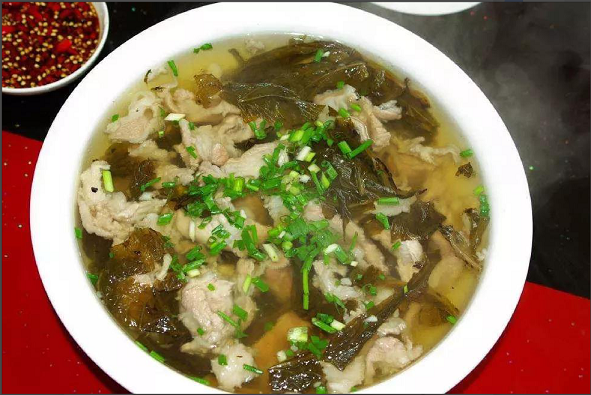 南溪人的营养早餐——南溪肉片汤